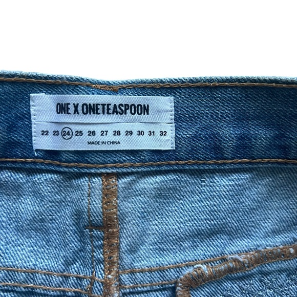 One Teaspoon Junkyard Mini Skirt Sz 24 - Picture 9 of 12
